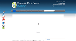 Desktop Screenshot of cosmeticfootcenterofirving.com